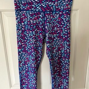 Vineyard Vines Multicolor Whale Pattern Leggings